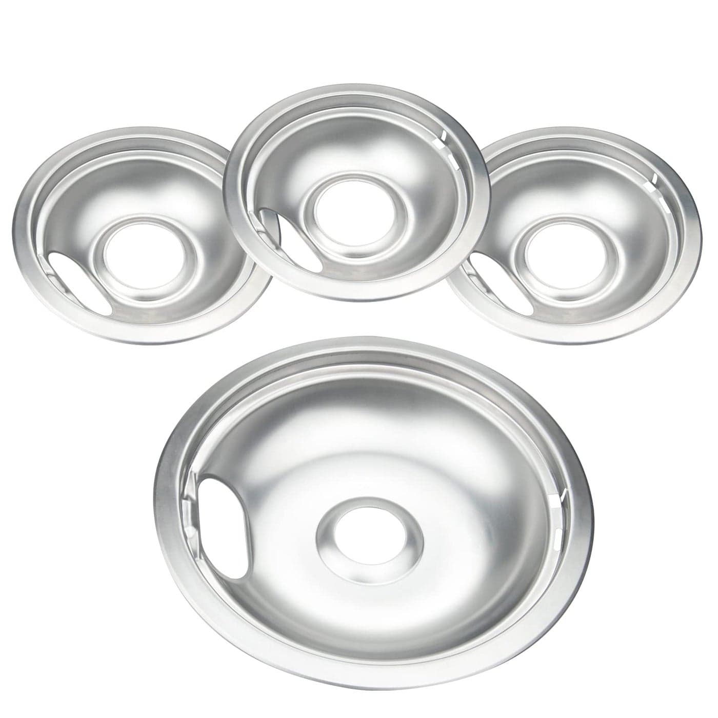 Drip Pan Electric Stove Burner Covers for Whirlpool W10278125 W10196405 W10196406 4 Pack 3 6 1 8