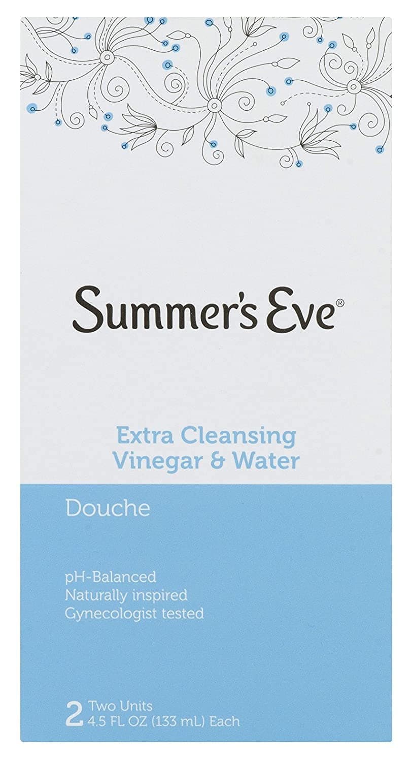 Summer's Eve Douche | Extra Cleansing Vinegar & Water | 2-4.5 Fluid Ounces Each | Pack of 5 | pH Balanced & Gynecologist Tested