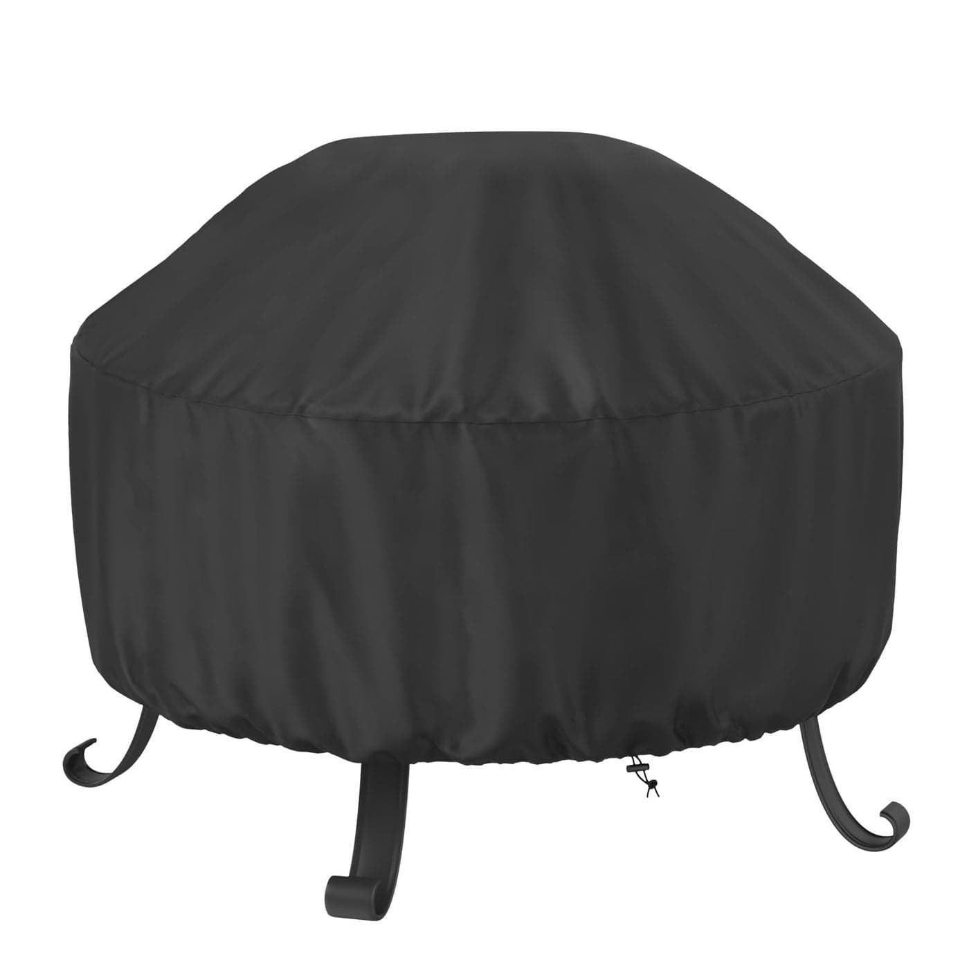 SHINESTAR Fire Pit Cover Round 36 in Outdoor Fire Pit Cover for 3036 Inches Fire Pits Windproof Drawstring Waterproof Layer Lightweight Black