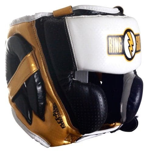 Ringside Youth Training Headgear, Black/White/Neon, Large/X-Large