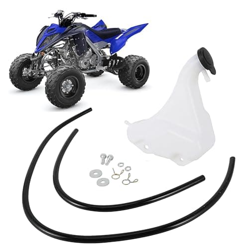 Wacece ATV Coolant Reservoir Tank with Radiator Hose for YFM Raptor 700 2006-2025 YFM Grizzly 660 2002-2008, 5KM-21871-00-00 1S3-21875-00-00