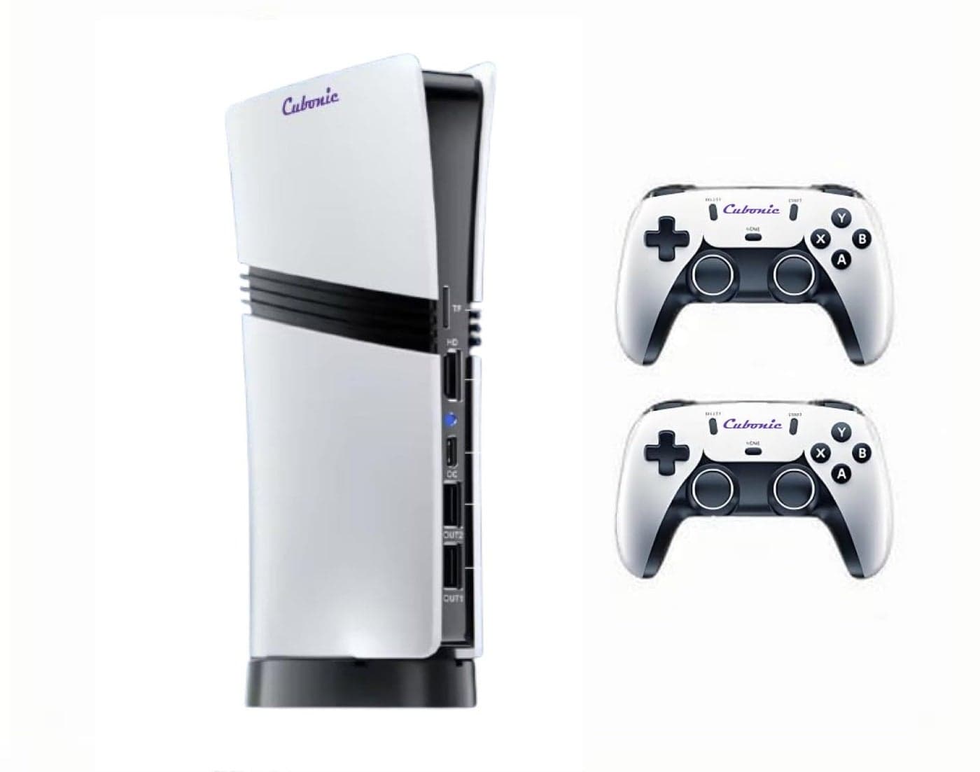 Cubonic Neva GS5 Pro Gamer’s Paradise, Retro Gaming Stick with 30000+ Games, 50+ Emulators, Expandable Storage, 4K Ultra HD Support, 2 Wireless Controllers, HDMI Plug and Play