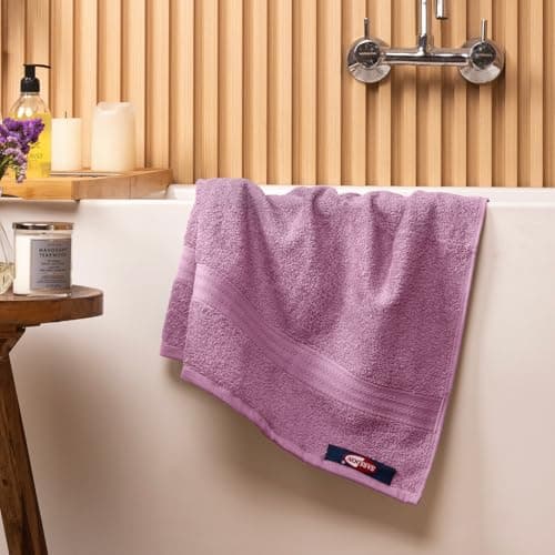 Sassoon Kama 100% Cotton Large Bath Towel in 450 GSM- Grape