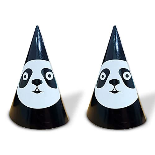 Festiko® Party Favour Children's Birthday Party Panda Theme Paper Hat, Paper Hat Set -Panda Theme Paper Hats 6 Pcs