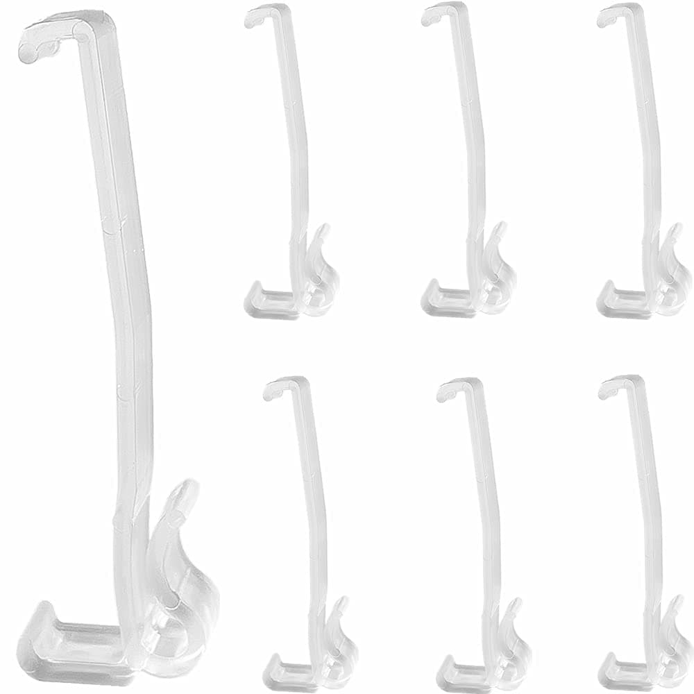 Valance Clips 10pcs 314 Window Blinds Hidden Clip Clear Plastic for Horizontal Blinds Valance Retainer Holder