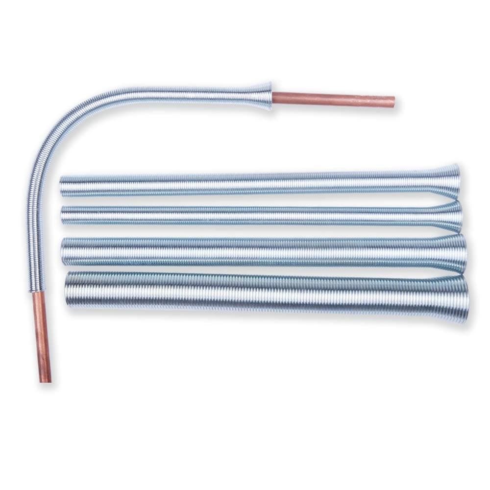Wostore Spring Tubing Benders Kit for Pipe OD 14 516 38 12 and 58 Inch 5 in 1 Tube Bender Set