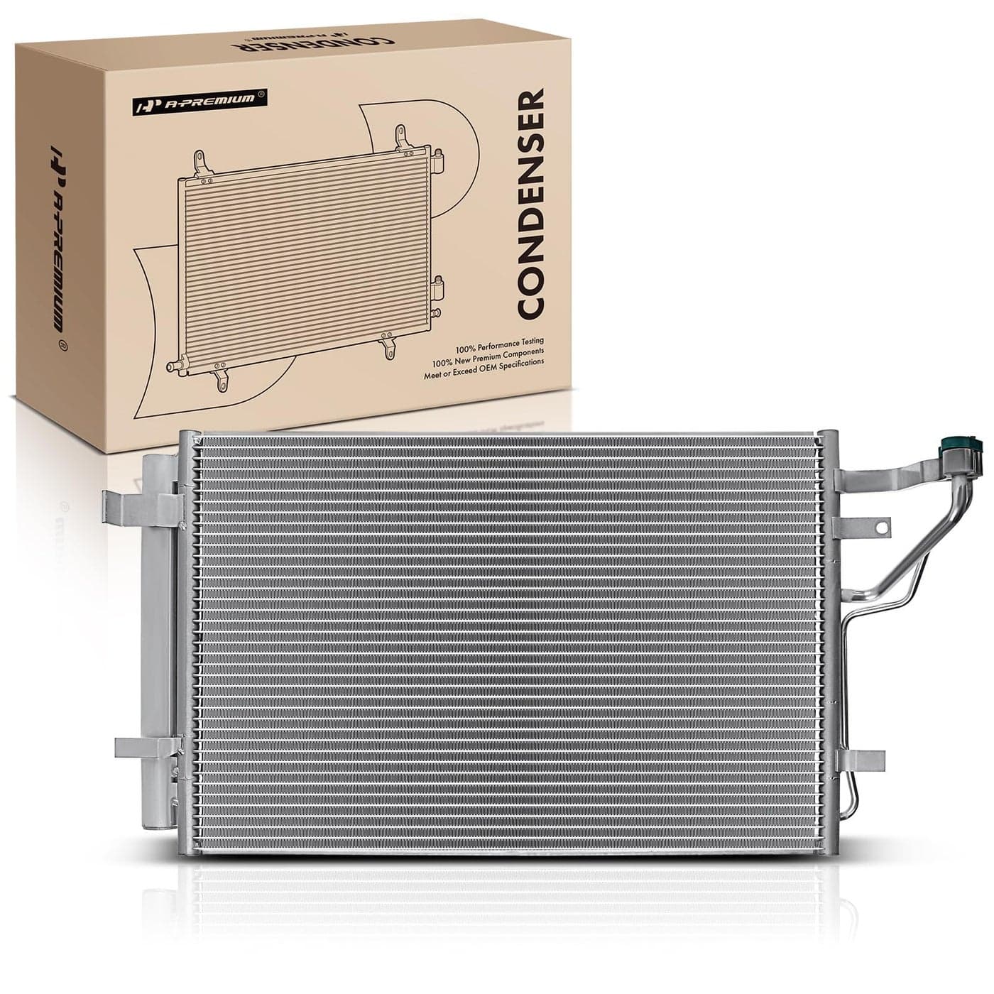 APremium Air Conditioning AC Condenser Compatible with Hyundai Elantra 20072010 L4 20L