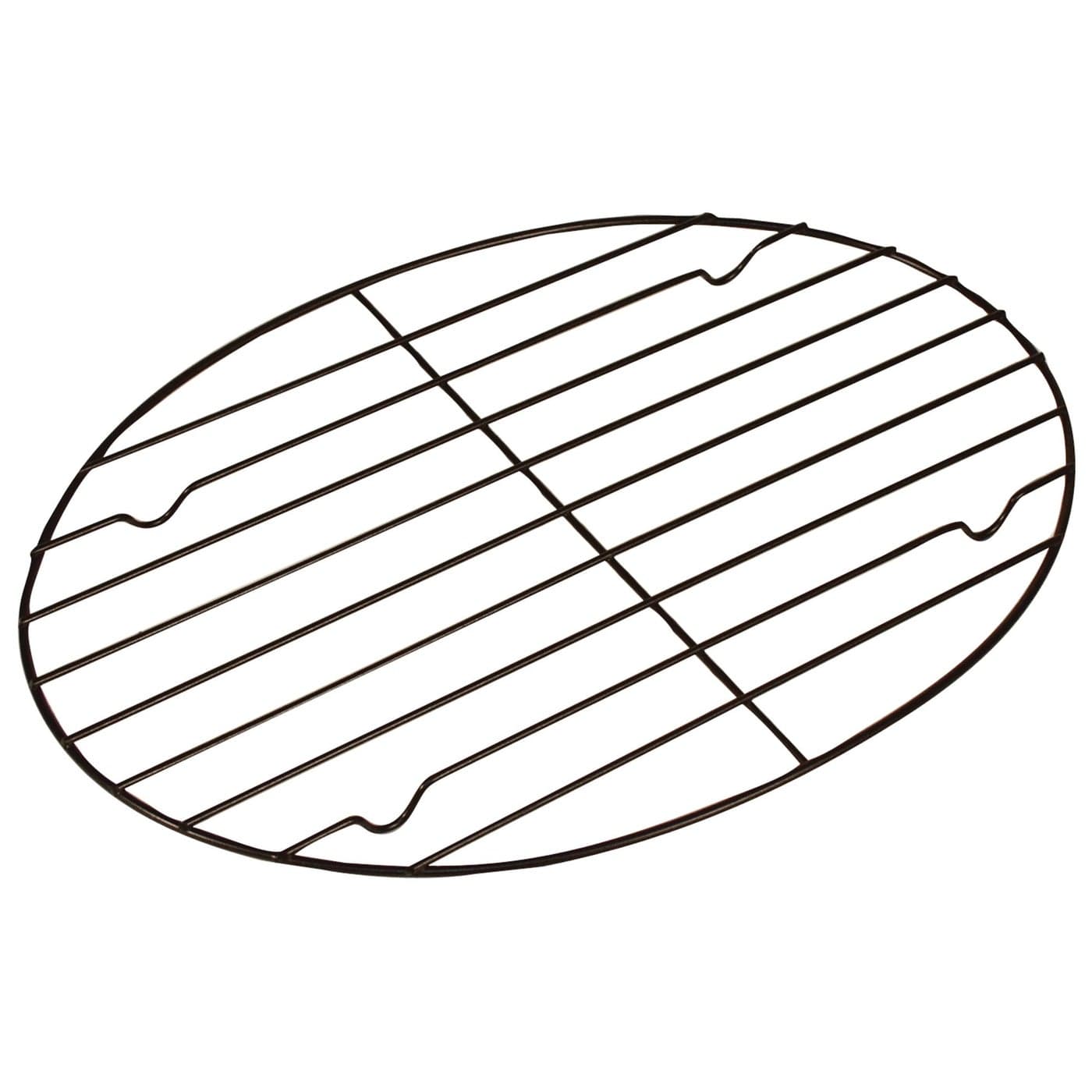 Fox Run 57213 Fox Run NonStick Oval RoastingCooling Rack 1125 x 825 x 05 inches Metallic