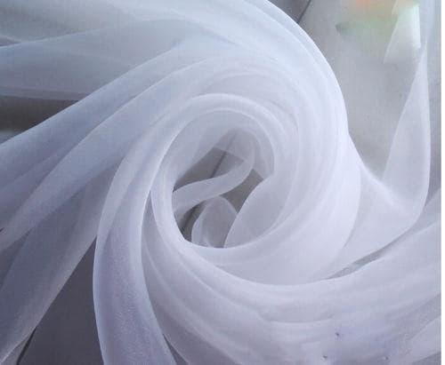 120 Wide 10ft Wide x 5 Yards White Sheer Voile Chiffon Fabric Sedona DESIGNZ Brand Perfect for Draping Panels and Masking for Weddings Events