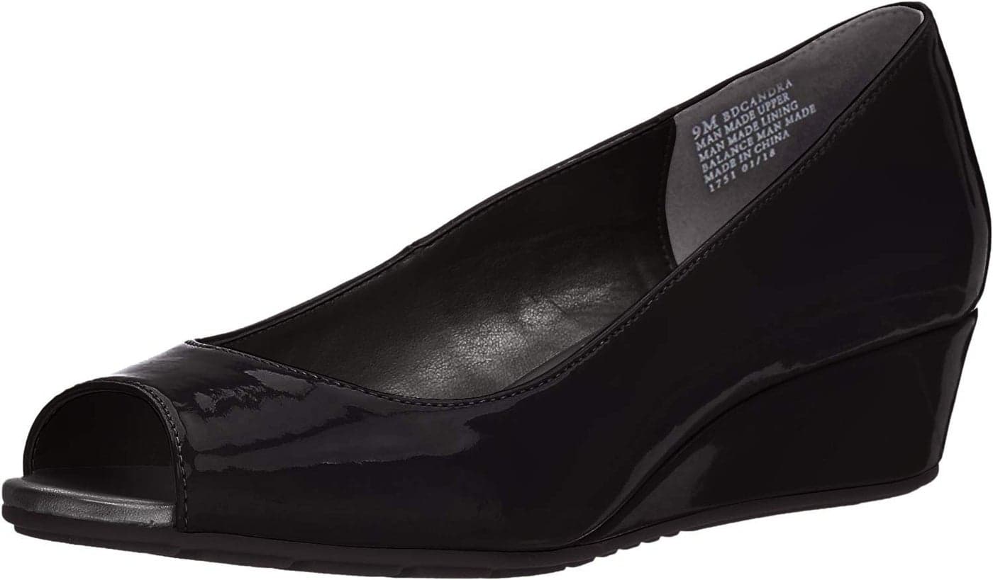 Bandolino Footwear Women's Candra Pump, BlackPatent001, 8