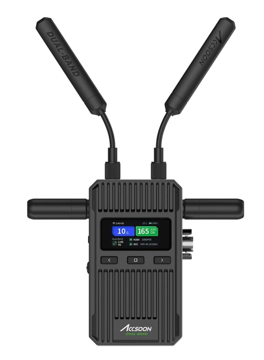Accsoon WIT08-S-TX CineView 2 SDI-TX Wireless Video Transmitter – Dual SDI, Low Latency, Long-Range Professional Wireless Transmission for Filmmakers