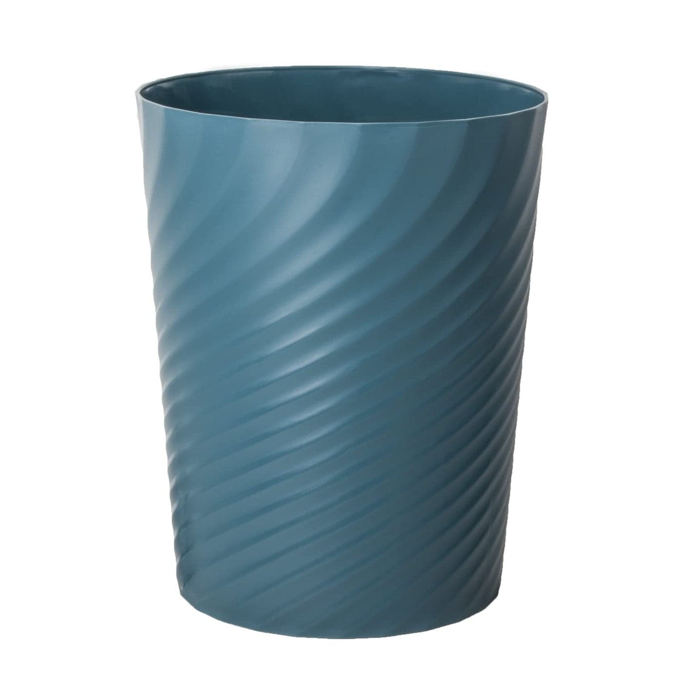 UUJOLY Plastic Trash Can Wastebasket Garbage Container Basket for Bathrooms Kitchens Offices Kids Rooms Bluish Green