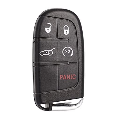 SUPALAND Remote Key Fob Replacement Fits for Jeep Compass 2017 2018 2019 2020 2021 2022 2023 2024 2025 5 Buttons Smart Proximity Keyless Entry Remote Control M3N40821302 68250343AB 68250344