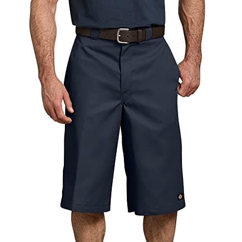 Dickies Men’s 15-Inch Relaxed Fit Work Shorts – Lightweight Uniform Shorts for Men with Multi-Use Pocket and Durable Fabric, Dark Navy, 46