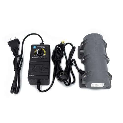 12V DC Motor 3800rpm Strong Vibration Industry Mini Vibration Motor with Sturdy Plastic Shell Rotary Speed Vibrating Motor for Massage Bed Chair Medical Instruments (12V Motor+Power)