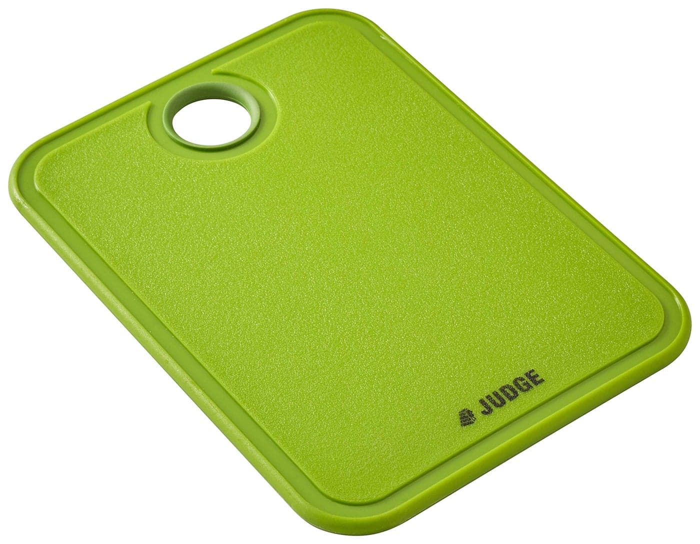 Judge Small Chopping Board for Kitchen NonSlip BPAFree Plastic Cutting Mat Cutting Board for Kitchen with Hanging Loop Juice Groove Dishwasher Safe 19cm x 14cm
