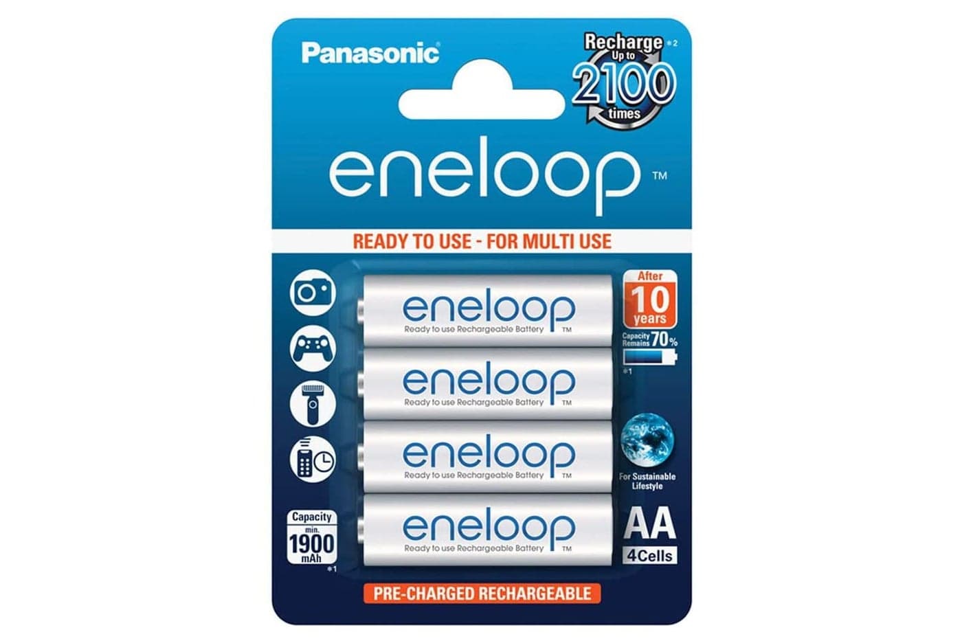 Panasonic Eneloop 1x4 Mignon AA 1900 mAh