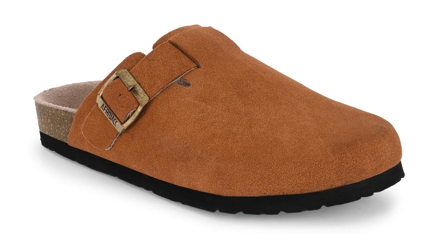 AFROJACK Men's Leather Sandals Lightweight with EVA Sole (Tan, UK Footwear Size System, Adult, Men, Numeric, Medium, 10)