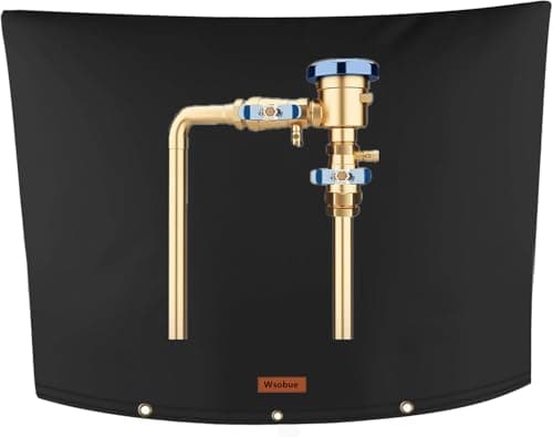 Wsobue Winter Pipe Insulation Cover 5F Insulated Backflow Preventer Freeze Protection Water Well Pump Cover Sprinkler Valve Cover Vacuum Breaker CoverBlack 40W24H