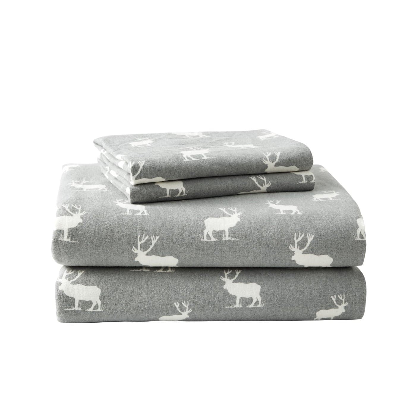 Eddie Bauer King Sheet Set Warm Breathable Cotton Flannel Bedding with Deep Pockets Brushed for Extra Softness Cozy Home Decor OekoTex Certified Elk Grove King