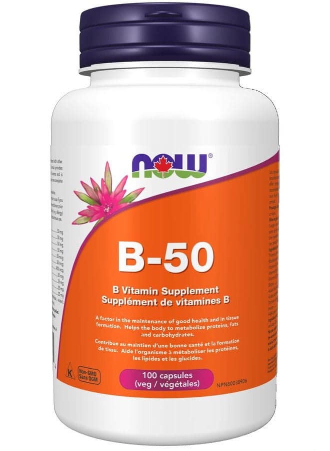 Vitamin B-50mgVeg Capsules - 100 Capsule