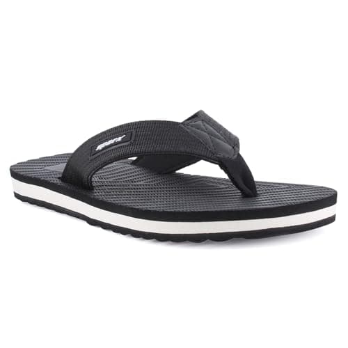 SPARX Mens Sfg-549 Black White Slipper - 7 UK (SF0549GBKWH0007)