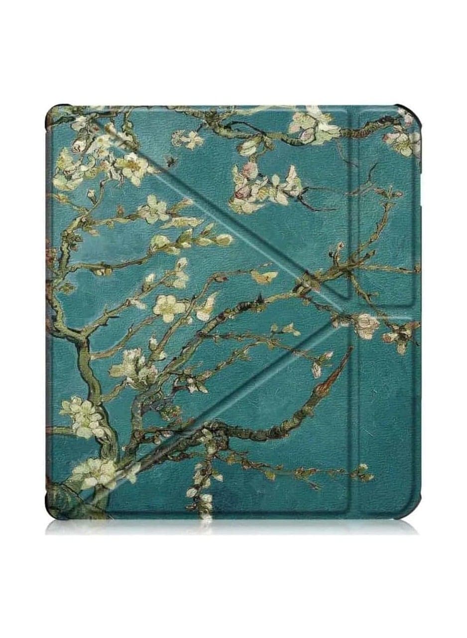 Stand case compatible with Kobo Libra H2O 7 EReader ebook Pocket Premium leather multi-angle origami Model N873 protective case sleeve