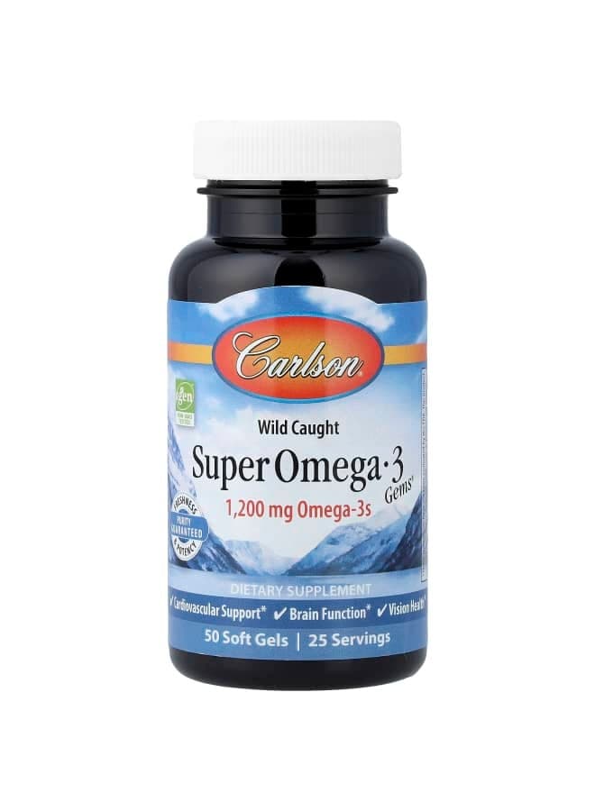 Wild Caught Super Omega-3 Gems®, 50 Soft Gels