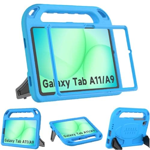BMOUO Kids Case for Samsung Galaxy Tab A11 8.7 Inch 2025/A9 8.7" 2023 /Tab A7 Lite 8.7" 2021- with Built-in Screen Protector, Shockproof Samsung Galaxy Tab A11/A9/A7 Lite Case 8.7 Inch - Blue