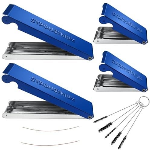 Strongthium Cutting Torch Tip Cleaner Tool kit for Welding Nozzles Carb Carburetor Jet Sprinklers and Stove Burner Gas Gap Shower Heads Orifices Wires Needles in Set