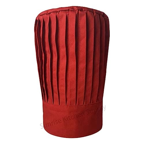 Tall Chef Hat in Red