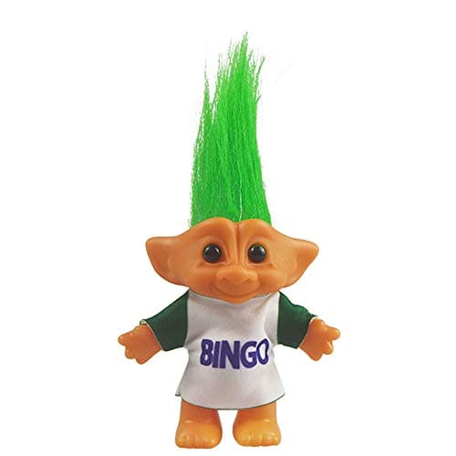 Vintage Troll Dolls Retro Troll Doll Chromatic Adorable for Collections School Project Arts and Crafts Party Favors 75 TallInclude The Length of Hair Green