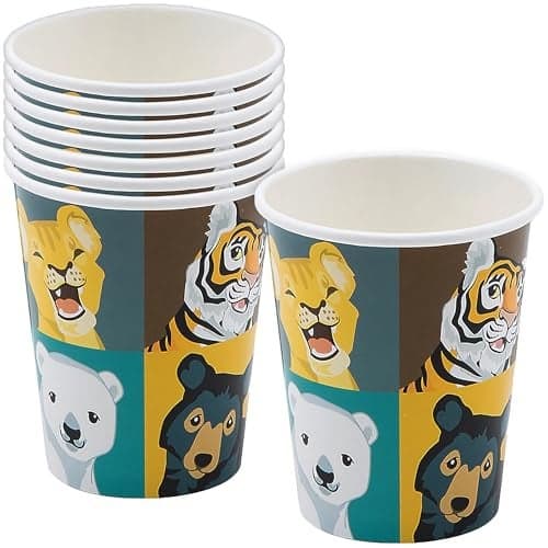 Fun Express Wild Encounters Vbs 9oz Cups Party Supplies Print Tableware Print Cups VBS Vacation Bible School SuppliesDecor 8 Pieces
