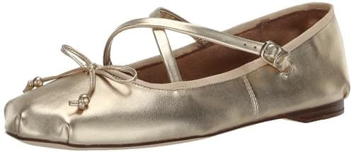 Circus NY by Sam Edelman Women's Zuri Ballet Flat, Gold Leaf, 8.5