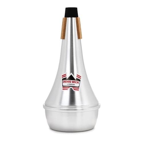 Denis Wick Straight Mute for Trombone, 5505 - Hand-Spun Aluminum Mute with Natural Cork - Brilliant Tone, Reliable Intonation & Tight-Bell Fit for Practice or Performance - 11.1 x 5.4 x 5.4in, 5.15 oz