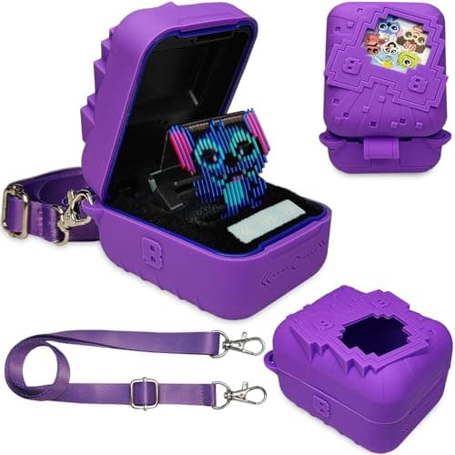 JCHPINE Silicone Cover Case for Bitzee Disney Interactive Digital Pet and Case Protective Skin Sleeve for Bitzee Disney Virtual Electronic Pets Purple