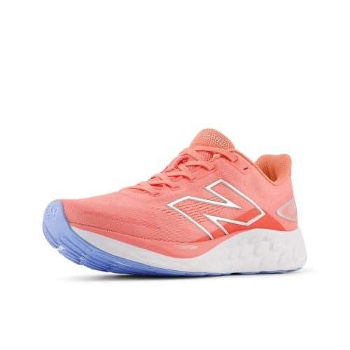New Balance Women's Fresh Foam 680 V8 Running Shoe, Sunfade Red/Drift Red/Silver Metallic, 8