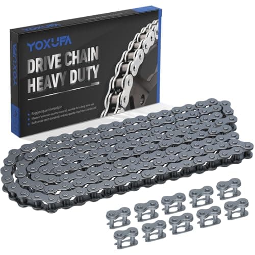YOXUFA #35 Roller Chain for Mini Bike Coleman CT100U CC100X Baja Doodle Bug Dirt Bug Racer DB30 Motovox MBX10 MBX11 MMB80 Predator 79cc 97cc 100cc Engine Powersports Parts 140 Links Drive Chain