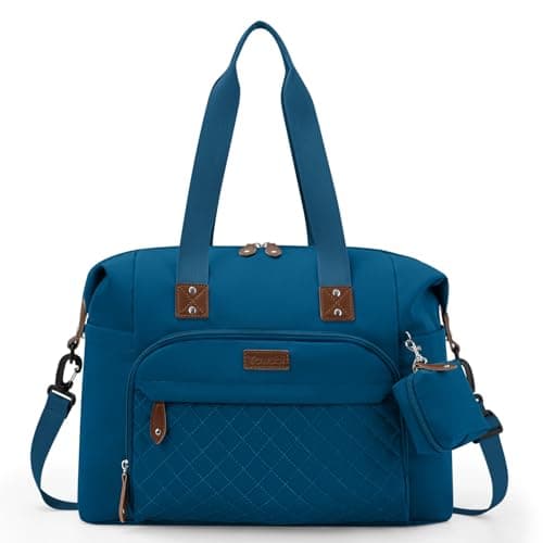 Tuwubi Diaper Bag ToteBaby Diaper Bag with Pacifier Case Large Travel Diaper Tote Caddy for Mom and Dad Multifunction Baby Bag MTeal
