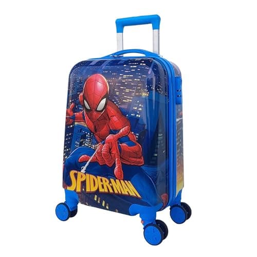 GOCART WITH G LOGO Cartoon Kid's Travel Trolley Bag Suitcase for Kids Children Rolling Case Travel Bags (DESIGN-10, Medium)