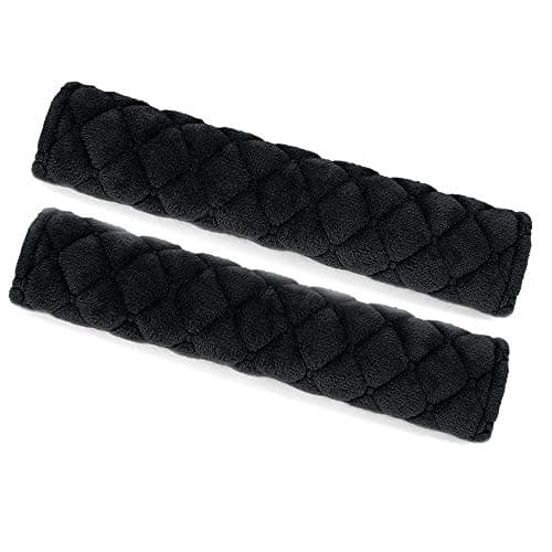surpassme Car Seat Belt Pads Cover 2 Pack Seat Belt Shoulder Strap Covers Protector to Release Stress to Your Neck and Shoulder for a Safety Driving Black