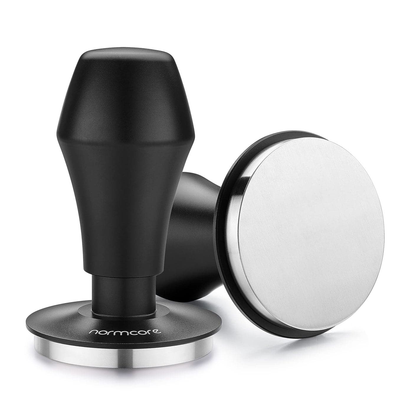 Normcore 58mm Coffee Tamper V4 Springloaded Tamper with Stainless Steel Flat Base 15lb 25lb 30lbs Replacement Springs Anodized Aluminum Handle and Stand Fits 58mm Standard Baskets