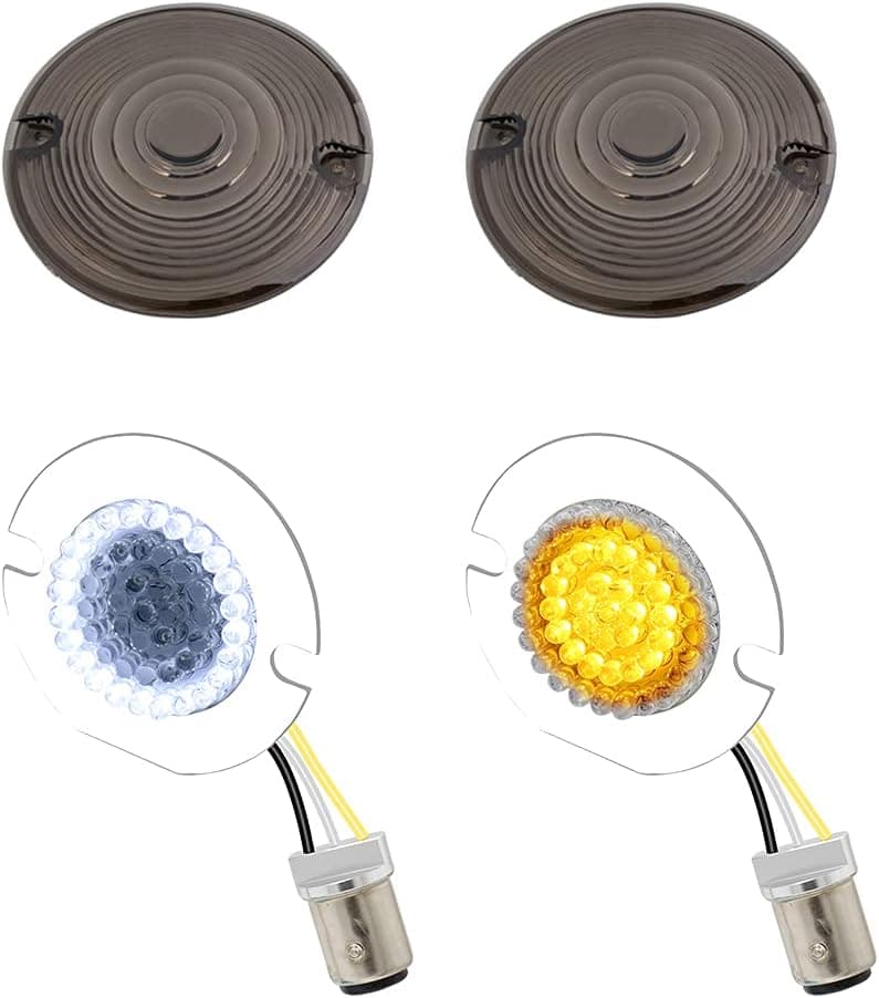 MotoParAcc 1157 Front LED Turn Signal Lights