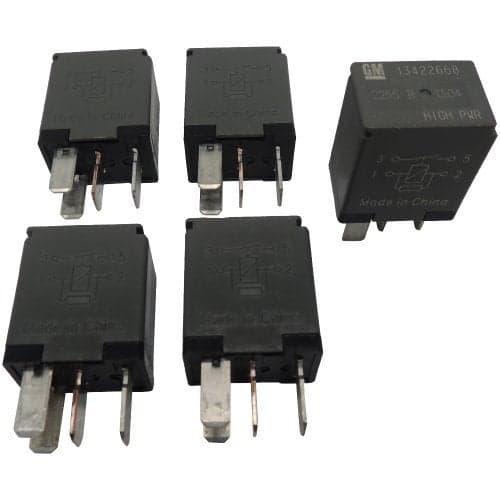 OEM GM 4Pin Relays 5Pack 13422668 High Power 4Terminal MultiUse Relays
