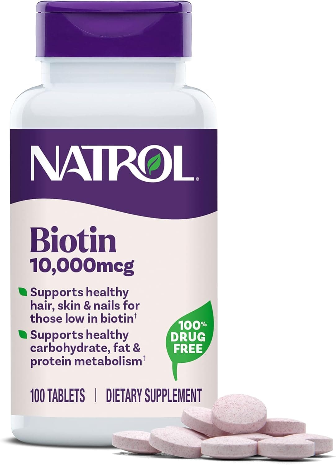 Biotin Beauty 10000Mcg 100 Tablets Packaging May Vary