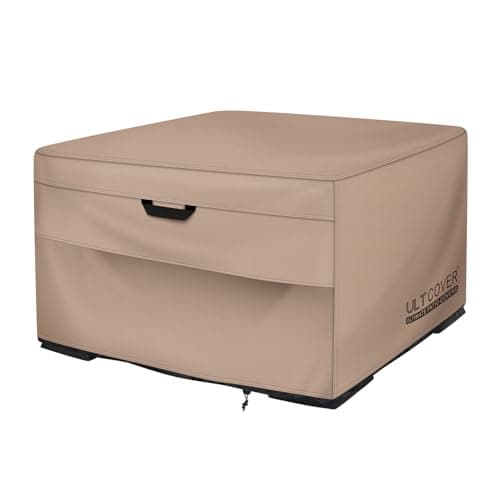 ULTCOVER Patio Fire Pit Table Cover Square 40 inch Outdoor Waterproof Fire Bowl Cover