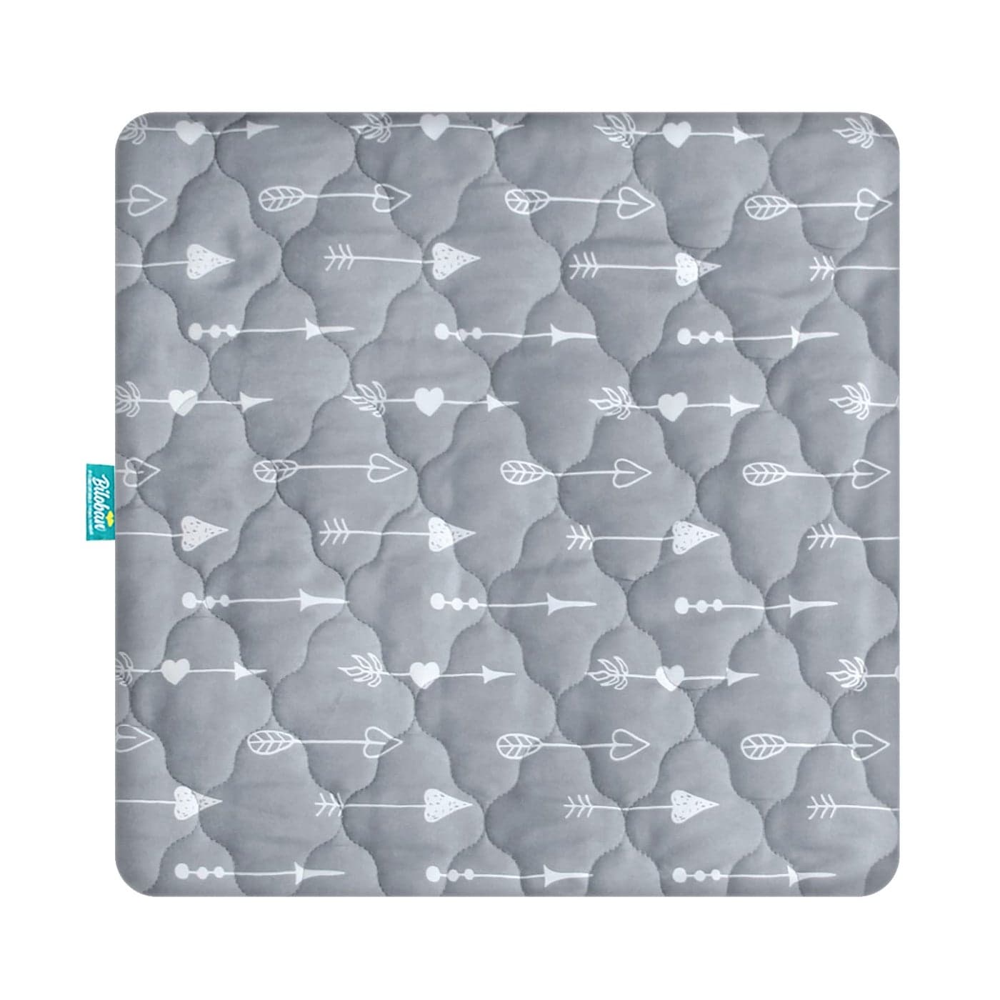 Playard Mattress Cover for Square Play Yard Perfect for New Room2 TotBloc Portable Playard Waterproof Ultra Soft Fitted Playpen Mattress Cover Grey