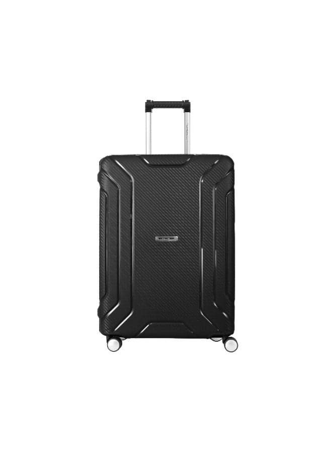 Tom Cruiser Velocity Pro Polypropylene Hard Luggage Suitcase, Tri-Extra 3-Point Lock, TSA, 28-in, Black, 2-Year Warranty