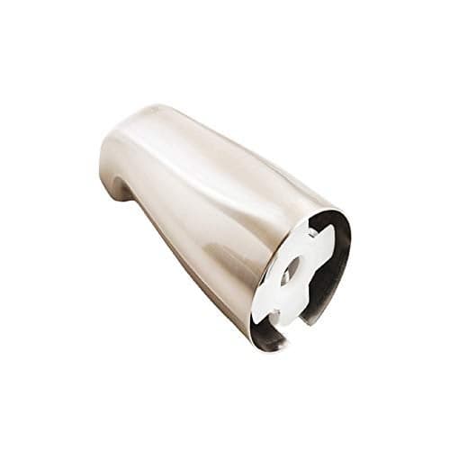 SENTO Slip On Nickel Universal Heavy Durable Metal Bathroom Tub Spout Without Diverter, Heavy Duty Metal Bathtub Faucet Without Shower Diverter - 4 Inches 1/2" Copper Pipe, Satin Nickel