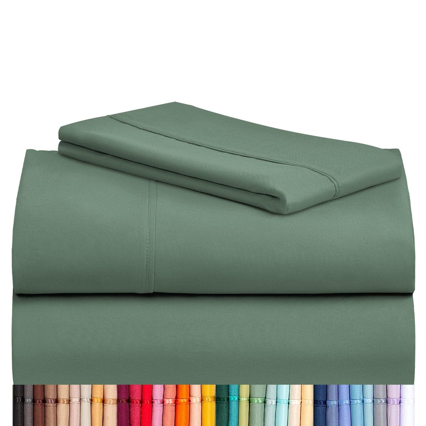LuxClub Twin XL Sheets Twin Bed Sheets for Boys and Girls 3 PC Deep Pockets 18 Eco Friendly Wrinkle Free Kids Fitted Sheets Machine Washable Hotel Bedding Silky Soft Tree Moss Green Twin XL